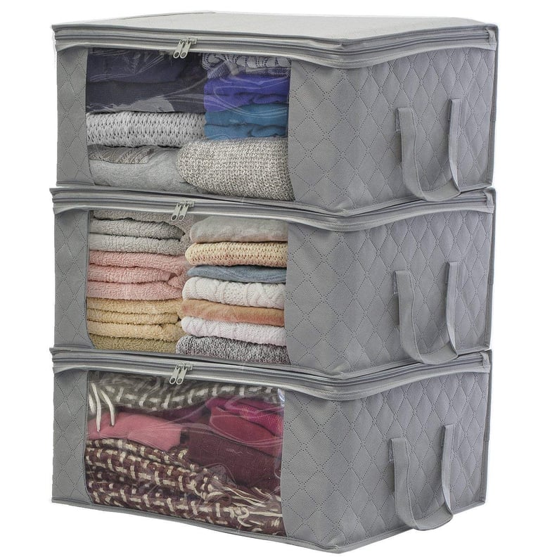 Multi-Purpose 16 Pocket Clear Hanging Closet Organizer Storage Bag