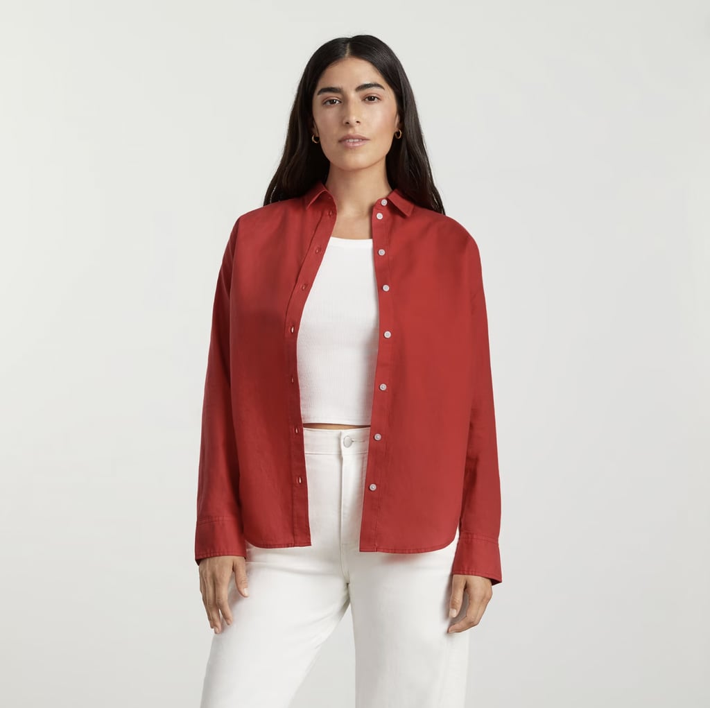 A Layered Staple: Everlane The Silky Cotton Relaxed Shirt