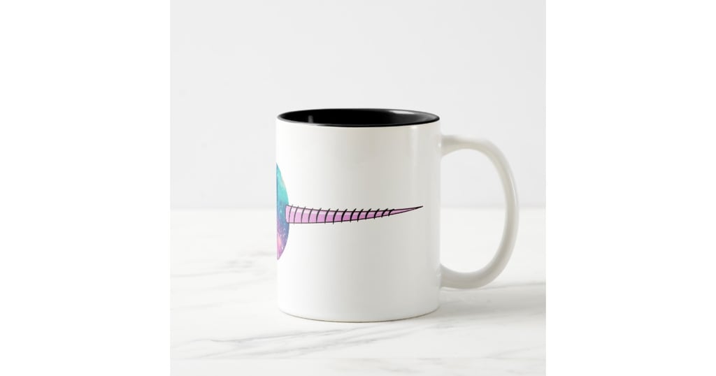 Galaxy Narwhal Two-Tone Coffee Mug