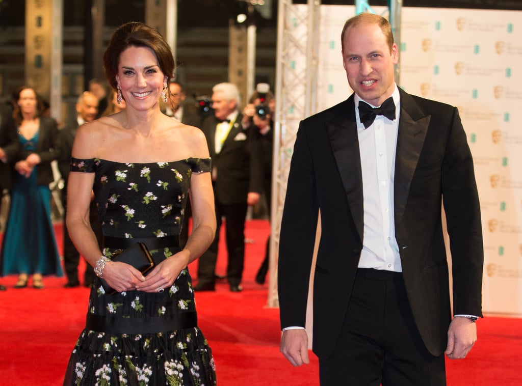 Prince William and Kate Middleton mingled with movie stars at the BAFTA Awards in 2017.