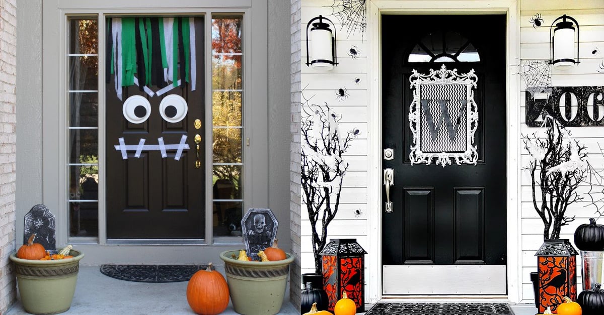 How To Make A Halloween Paper Bag Door Monster - HomeJelly