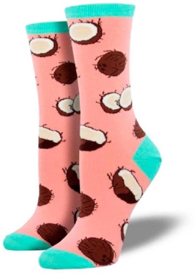 The bright color of these socks will bring back Summer memories, even in the middle of Winter. 
Pink Penguin Pink Coconut Socks ($8)