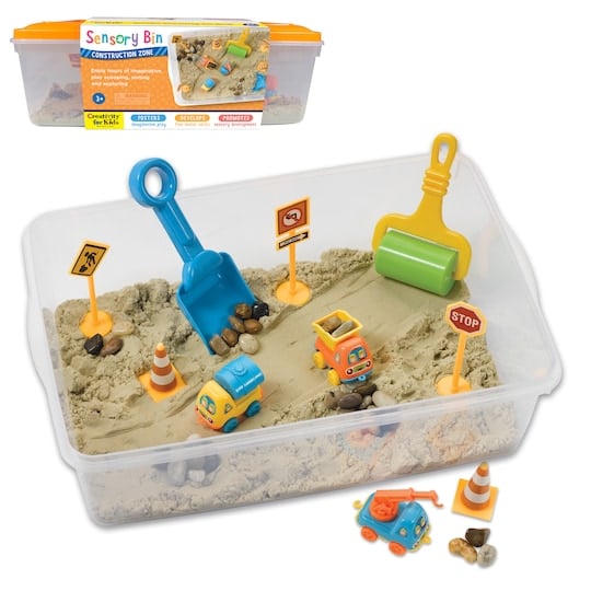 Creativity for Kids Construction Zone Sensory Bin