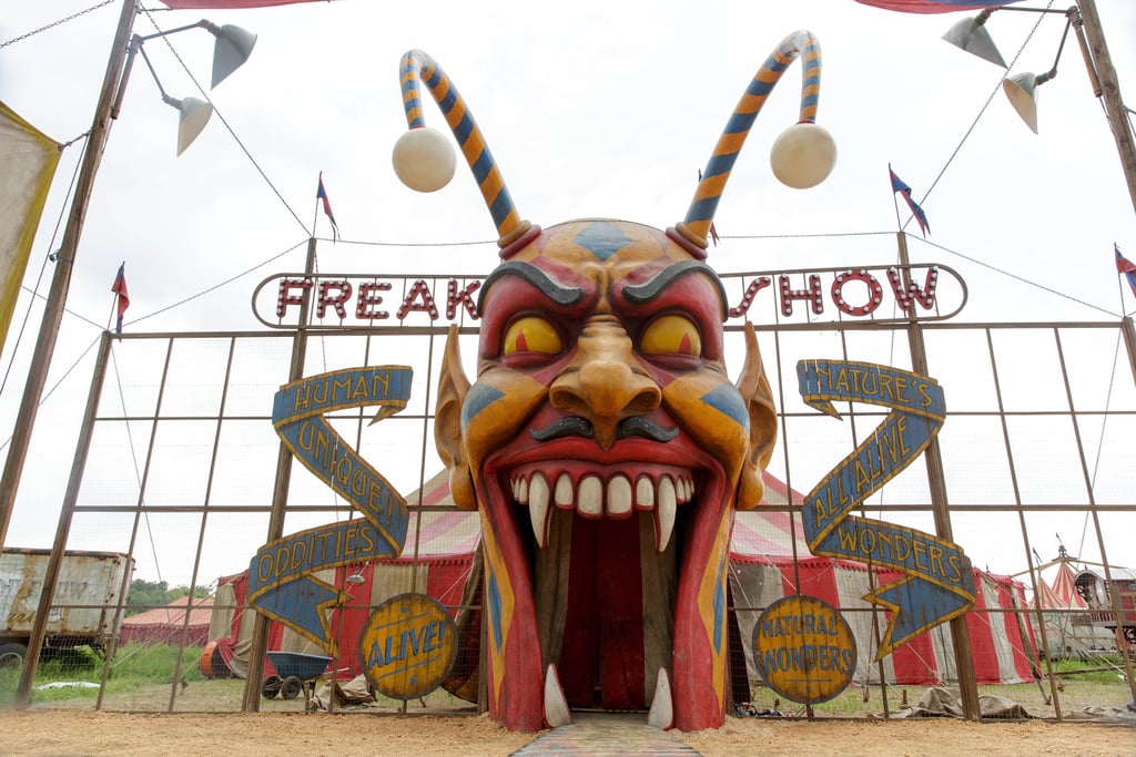 The entrance to the freak show is truly terrifying.