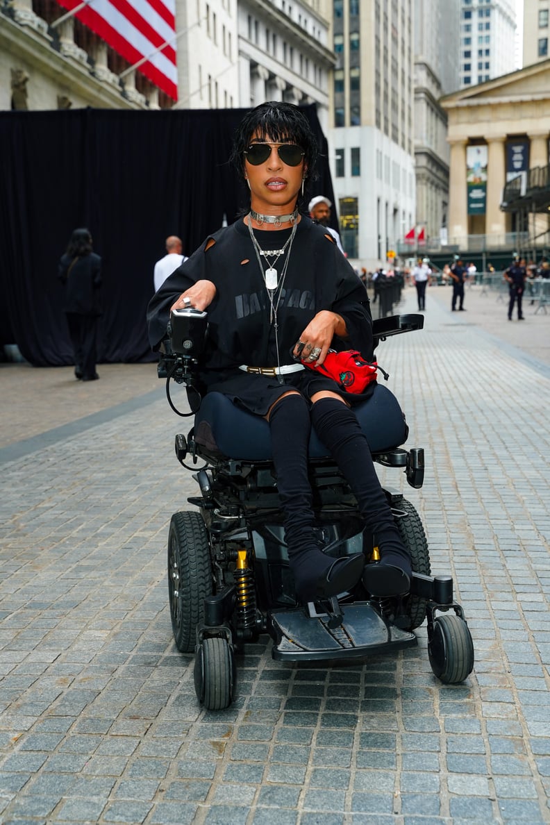 Jillian Mercado Outside the Balenciaga Resort 2023 Show