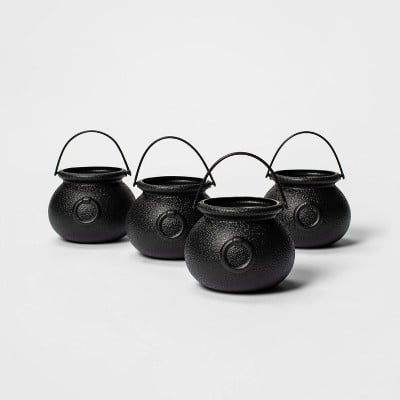 Hyde & EEK! Boutique 4-Count of Mini Cauldrons