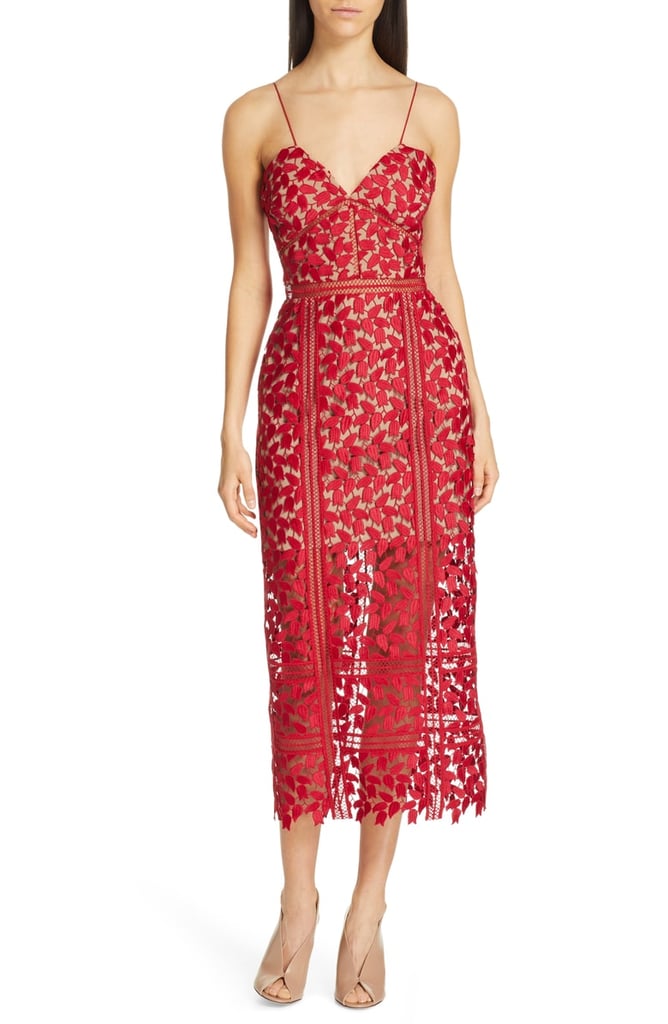 Self-Portrait Arabella Lace Midi Dress