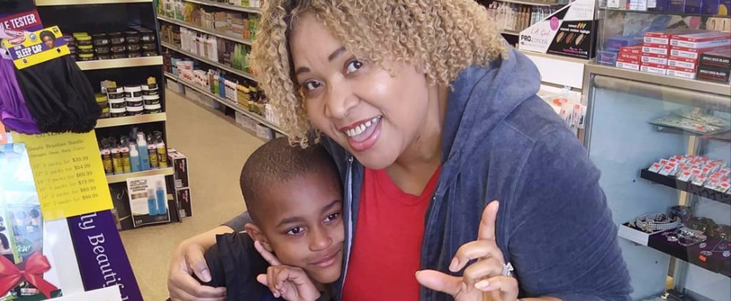 Boy With Autism and Stranger at Beauty Supply Store