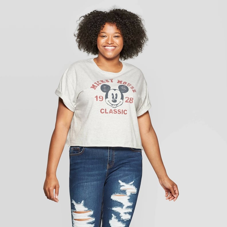 Mickey Mouse Classic Cropped Graphic T-Shirt