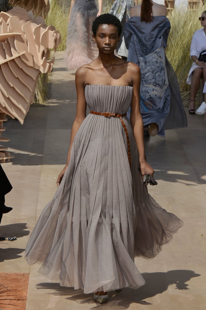 The Dress Is From Dior Haute Coture's Fall 2017 Collection