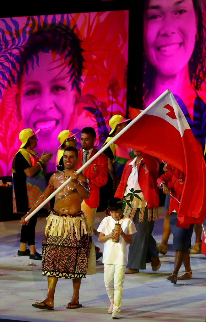 Hot Tonga Flag Bearer At The Olympics Opening Ceremony Popsugar Australia Love And Sex