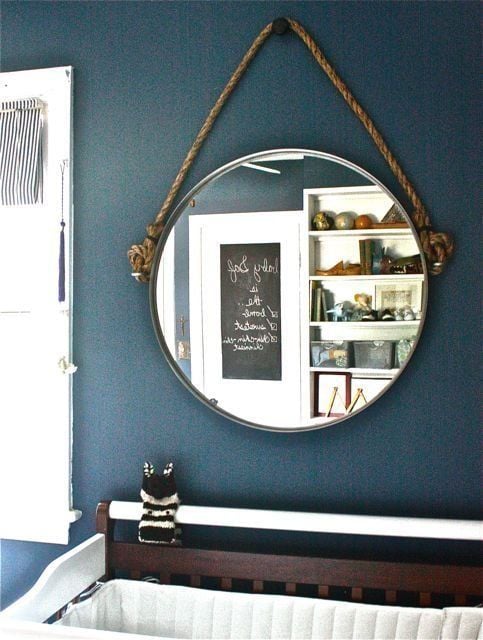 Make an On-Trend Round Rope Mirror