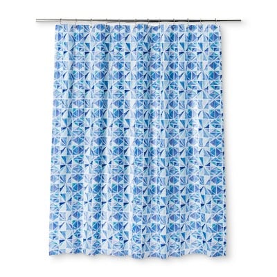 Colorblock Shower Curtain