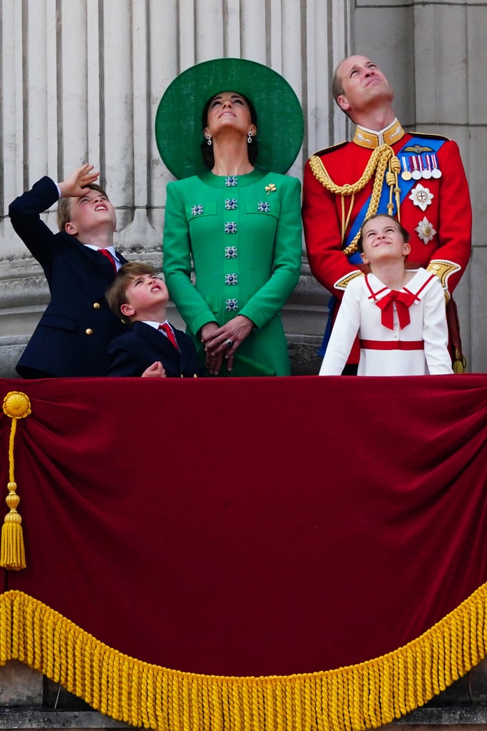 George, Charlotte, and Louis at Trooping the Colour 2023