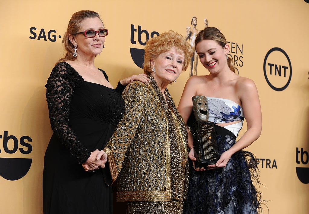 Billie Lourd, Carrie Fisher, Debbie Reynolds at SAG Awards