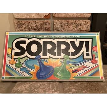 1992 Sorry Game by Parker Brothers Complete in Good Condition