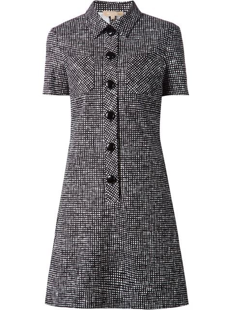 Michael Kors Lattice Print Polo Dress