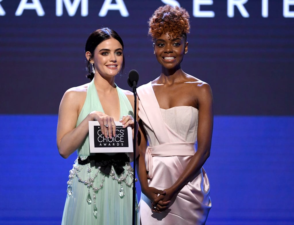 Lucy Hale and Ashleigh Murray at the Critics' Choice 2020