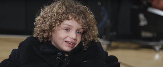 Drake Accompanies His Son, Adonis, to His First Interview