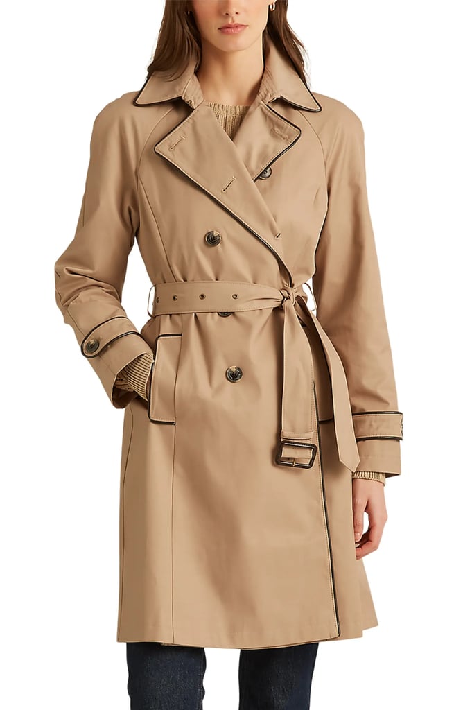A Trench Coat: Lauren Ralph Lauren Belted Double Breasted Trench Coat