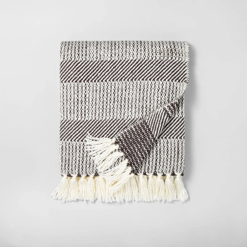 Allover Stripe Twill Throw Blanket