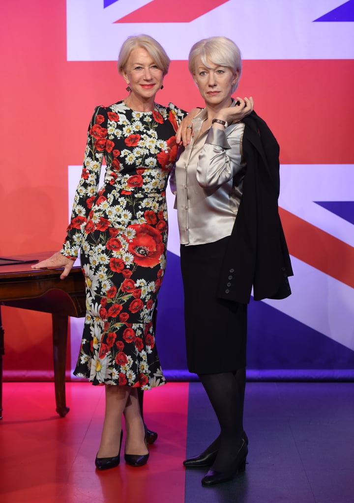 Helen Mirren Meets Wax Figures