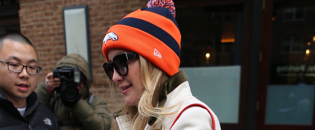 Kate Hudson Wearing a Denver Broncos Hat