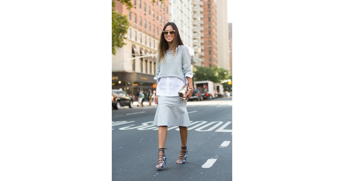 Under a crop top Fashionable Ways to Style a ButtonDown Shirt