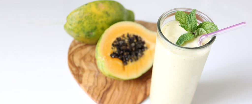 Papaya Mint Ginger Smoothie Recipe
