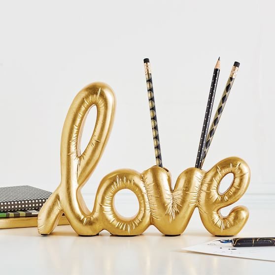 Pottery Barn Emily & Meritt Love Pencil Holder