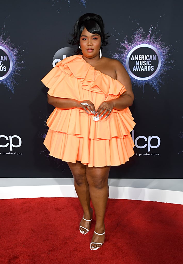 Lizzo Wearing a Similar Pleated Valentino Dress at the AMAs