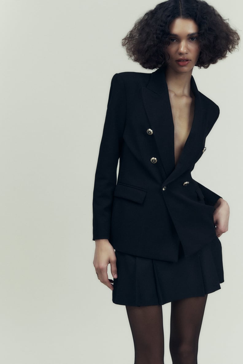 A '90s Revival: Zara Tailored Double-Breasted Blazer