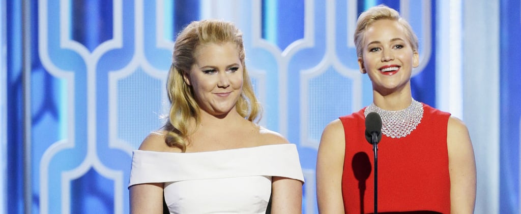 Jennifer Lawrence and Amy Schumer Golden Globes Speech 2016