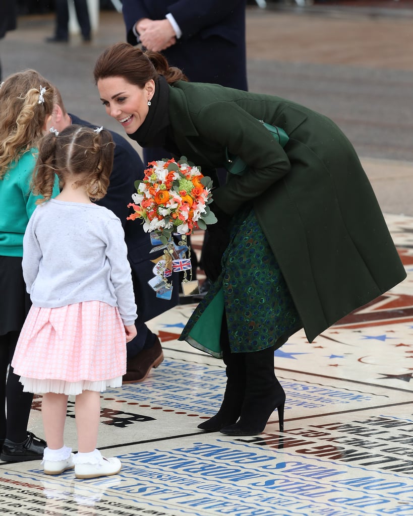 Kate Middleton Michael Kors Peacock Dress