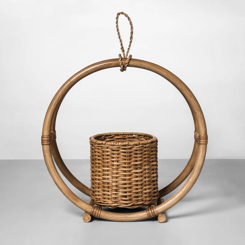 Rattan Round Hanging Planter