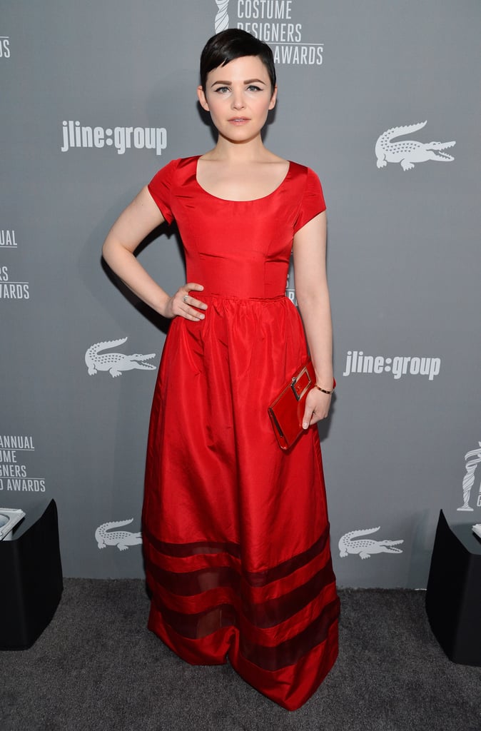 Ginnifer Goodwin was a modern princess in her red short-sleeved gown and a matching red clutch.
Ginnifer Goodwin was a modern princess in her red short-sleeved gown and a matching red clutch.