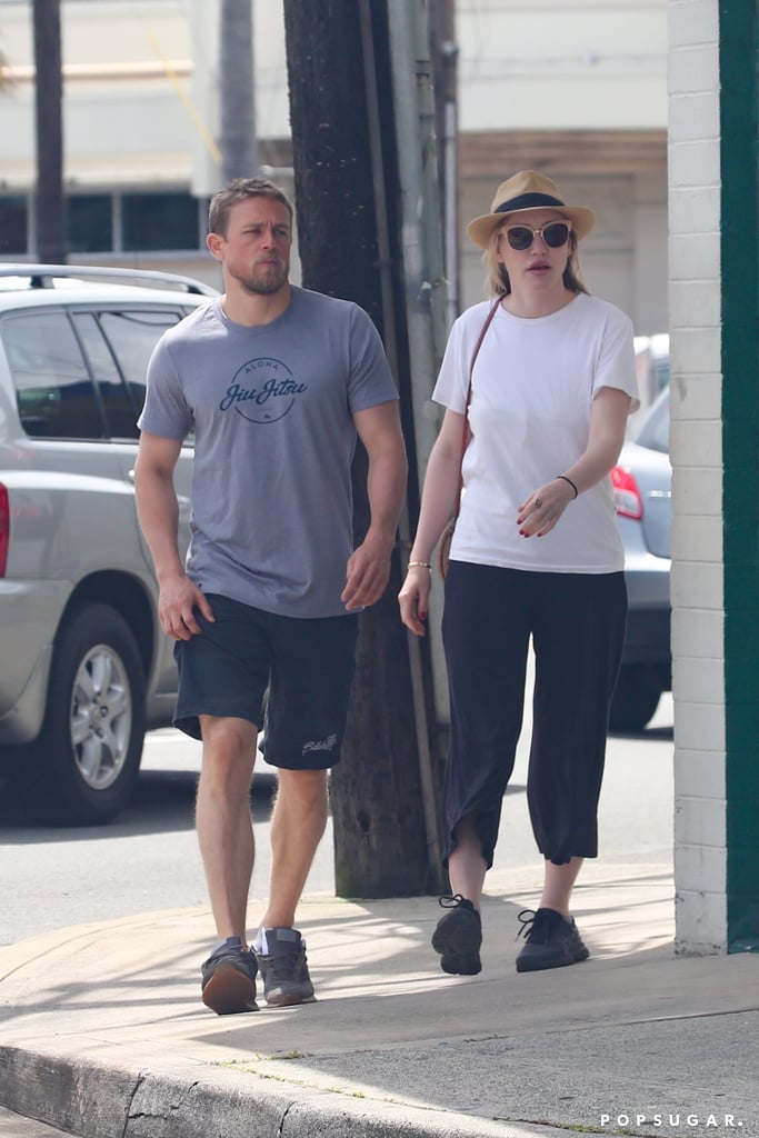 Charlie Hunnam and Morgana McNelis Pictures in Hawaii 2018