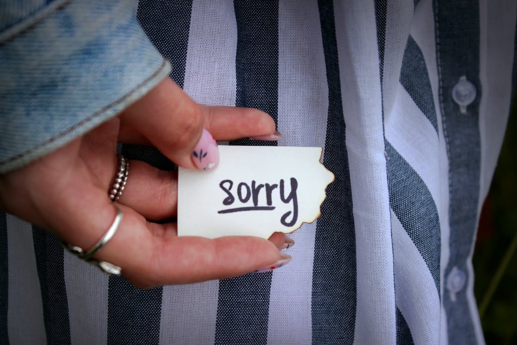 Hide Notes That Say "I'm Sorry" in the Pockets of Their Clothes