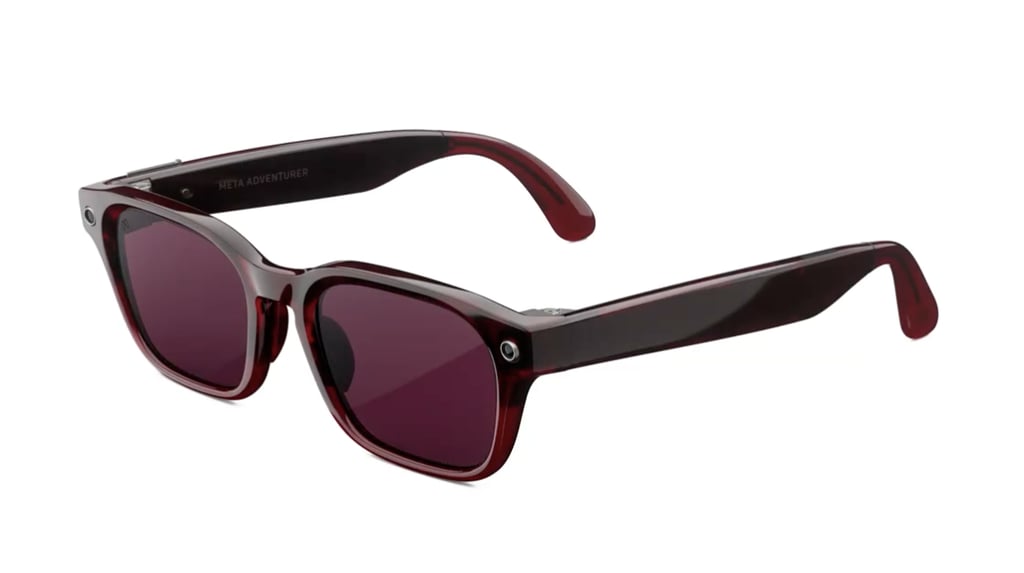 Meta Adventurer AI Glasses in Merlot