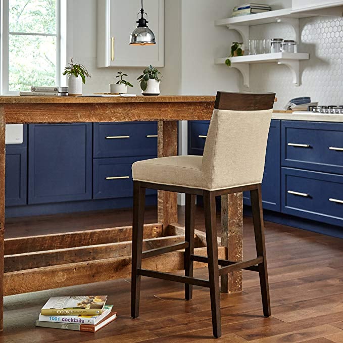 Stone & Beam Burke Modern Wood Accent Kitchen Counter Dining Room Bar