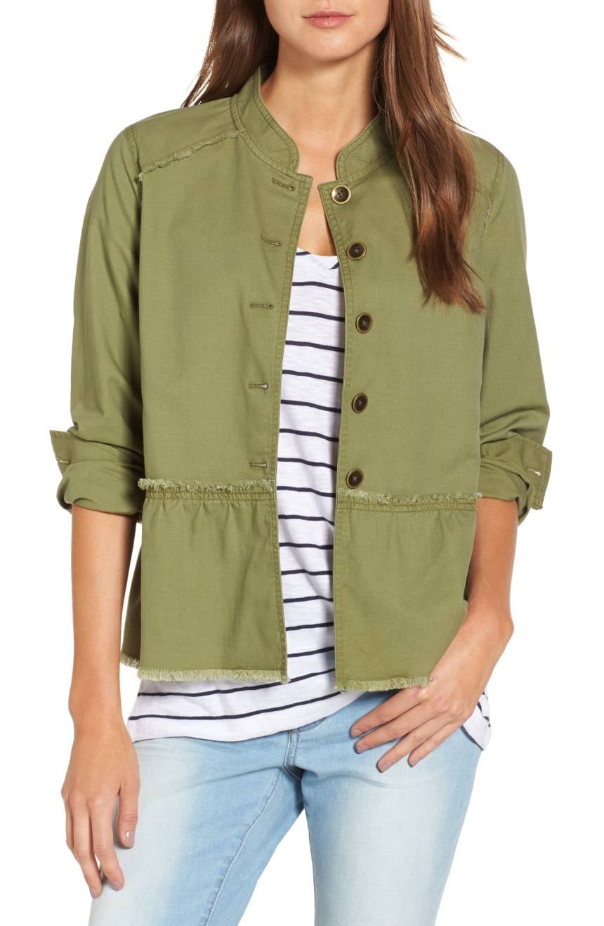 Peplum on sale military jacket