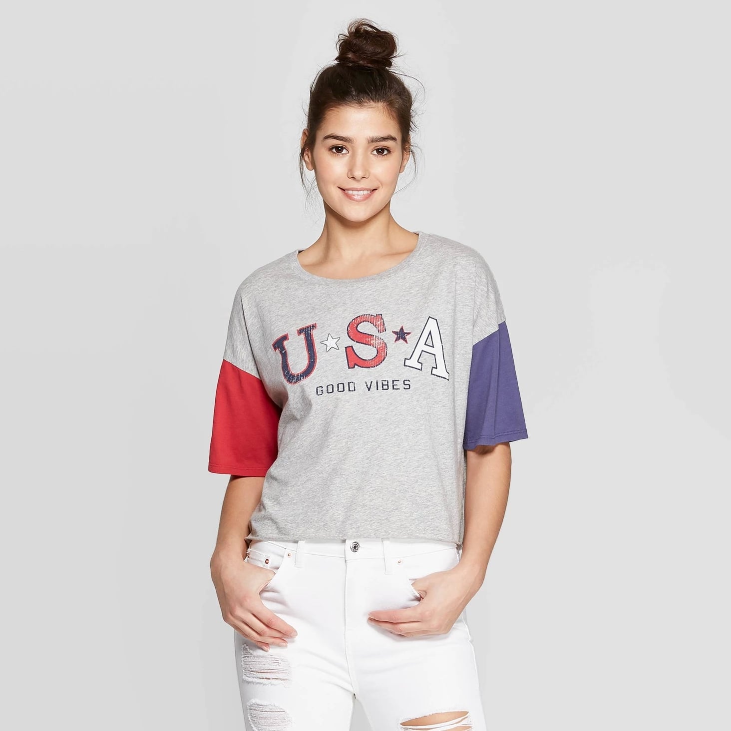 Good Vibes Short-Sleeve Unisex T-Shirt Kyndness July 4th Holiday Shirt Barbecue America 