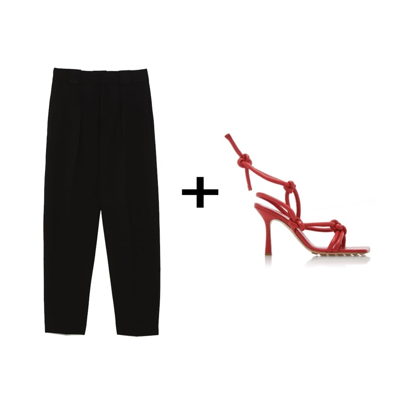 Shop the Trend: Pants + Ankle Strap Shoes