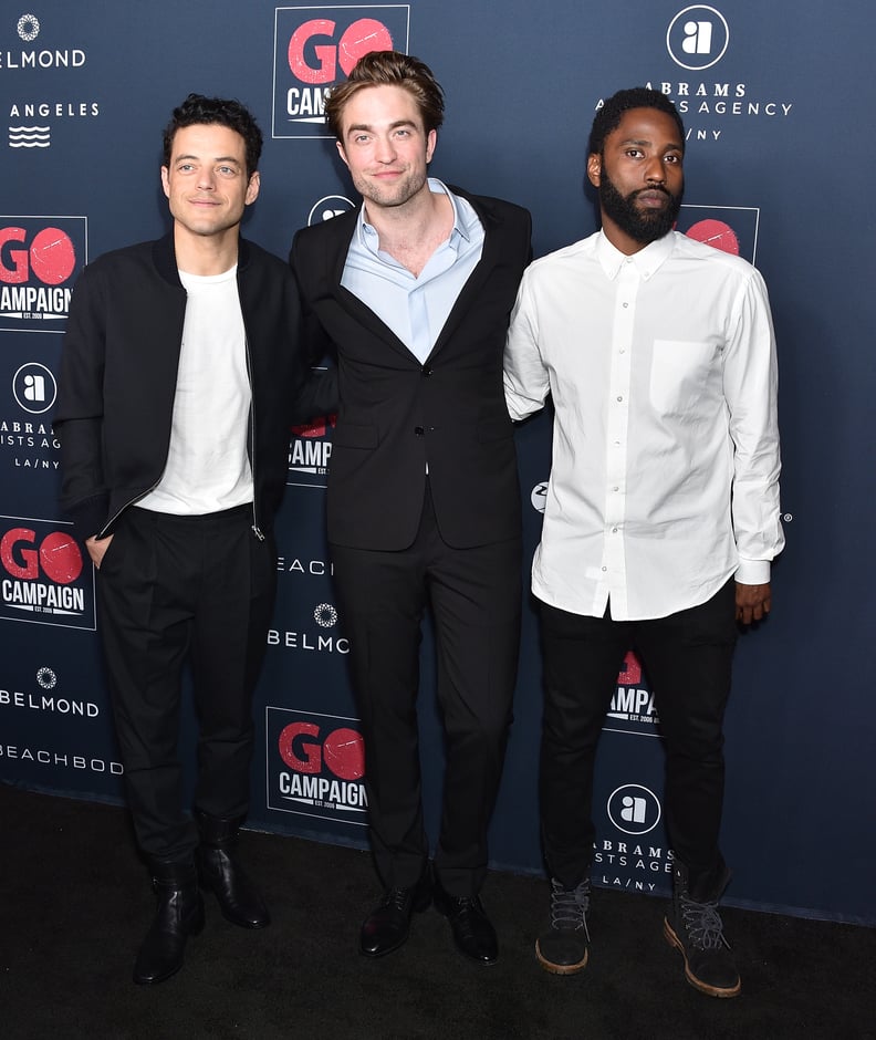 Rami Malek, Robert Pattinson, and John David Washington