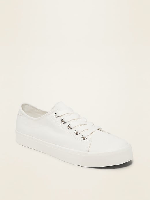 Twill Platform Sneakers For Women