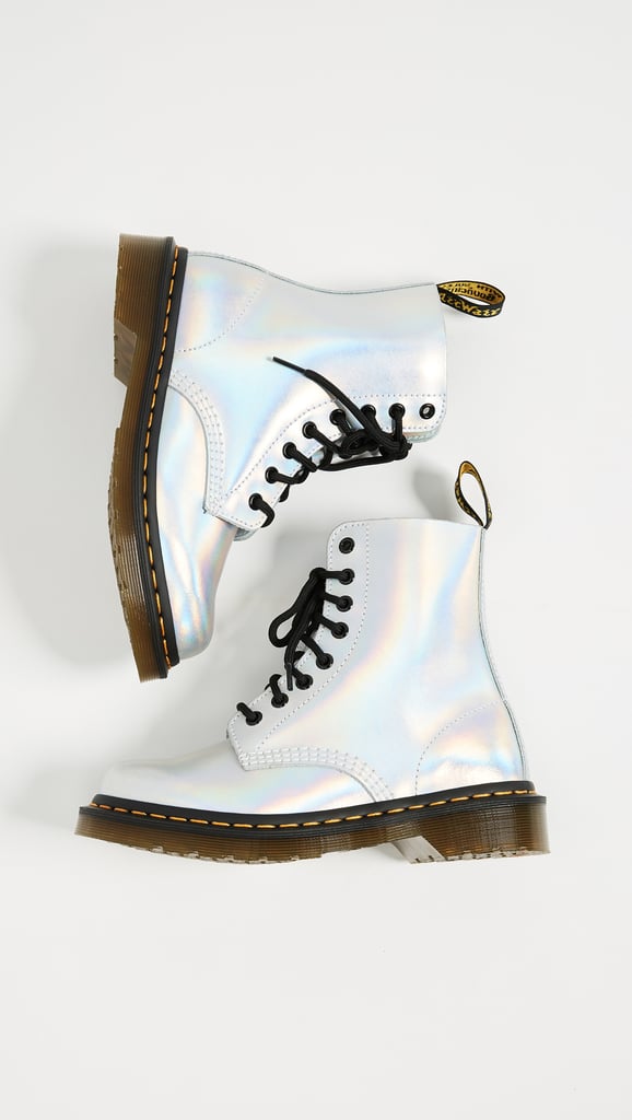 Dr. Martens Pascal IM Boots in Silver Laser
