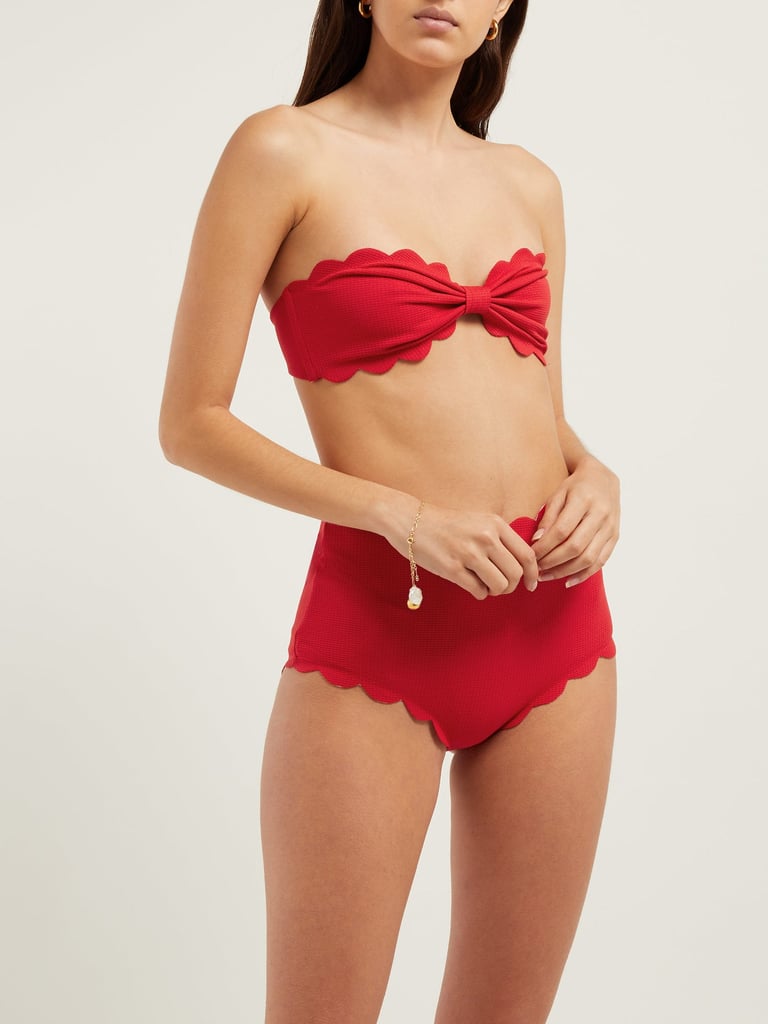 Marysia Antibes Bandeau Bikini Top and Santa Monica High-Rise Bikini Briefs