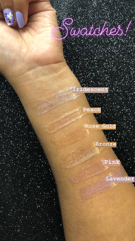 KKW Beauty Ultralight Beam Lip Gloss Swatches KKW Ultra Light Beams