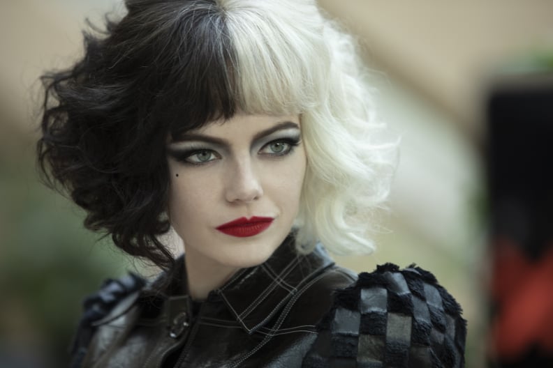 Emma Stone as Cruella in Disney's live-action CRUELLA. Photo by Laurie Sparham. © 2021 Disney Enterprises Inc. All Rights Reserve