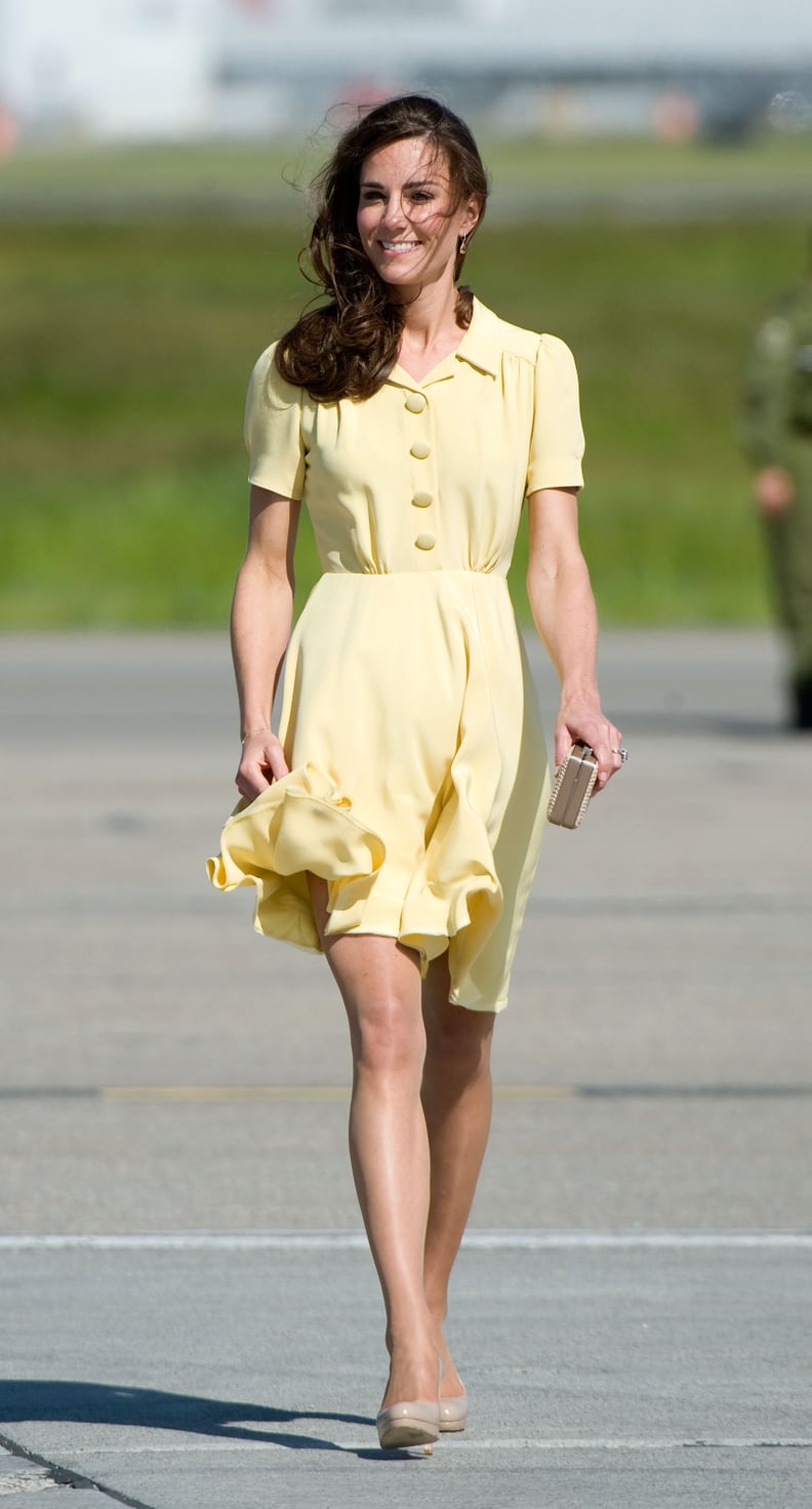 Princess Diana and Kate Middleton Fashion: Yellow Dress